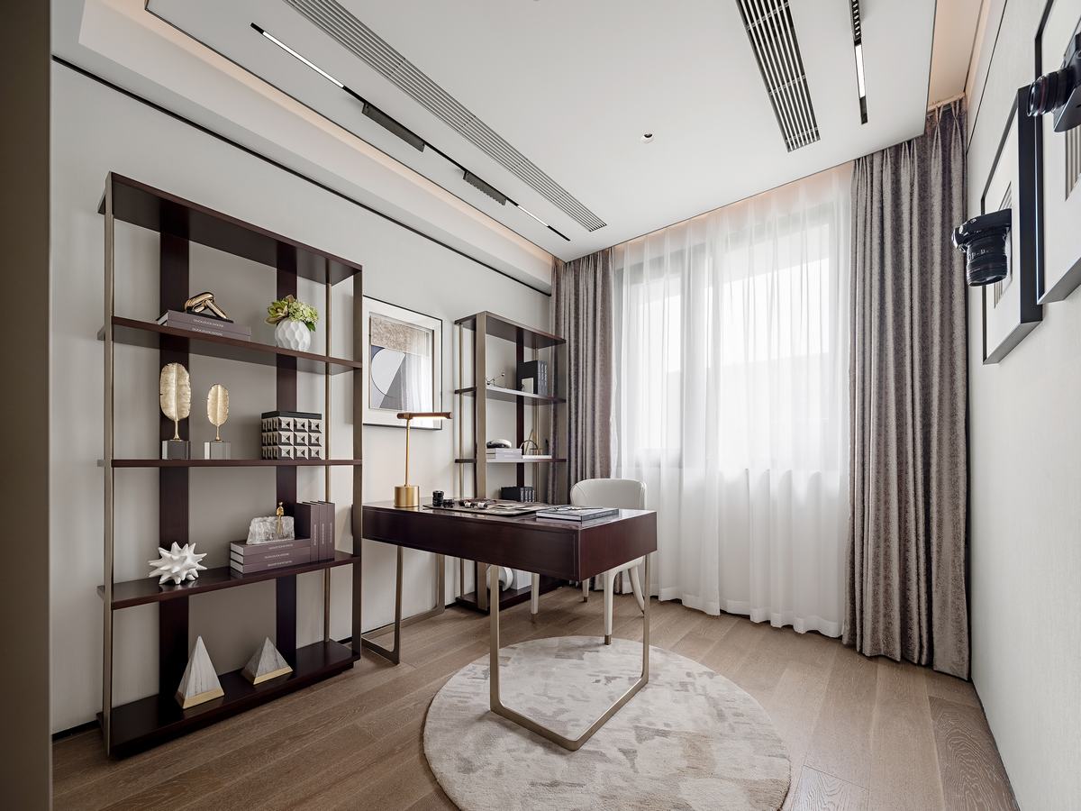 日式侘寂风格室内设计家装案例-书房 日式侘寂风格室内设计家装案例-书房