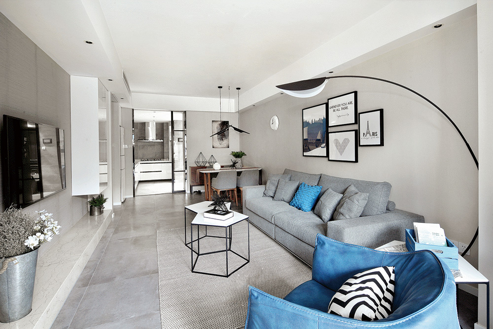 南宁保利领秀前城三居145平米北欧风格室内装修案例-客厅 南宁保利领秀前城三居145平米北欧风格室内装修案例-客厅